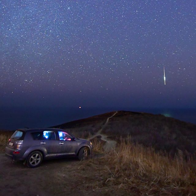 Geminid meteor shower in Vladivostok, Russia