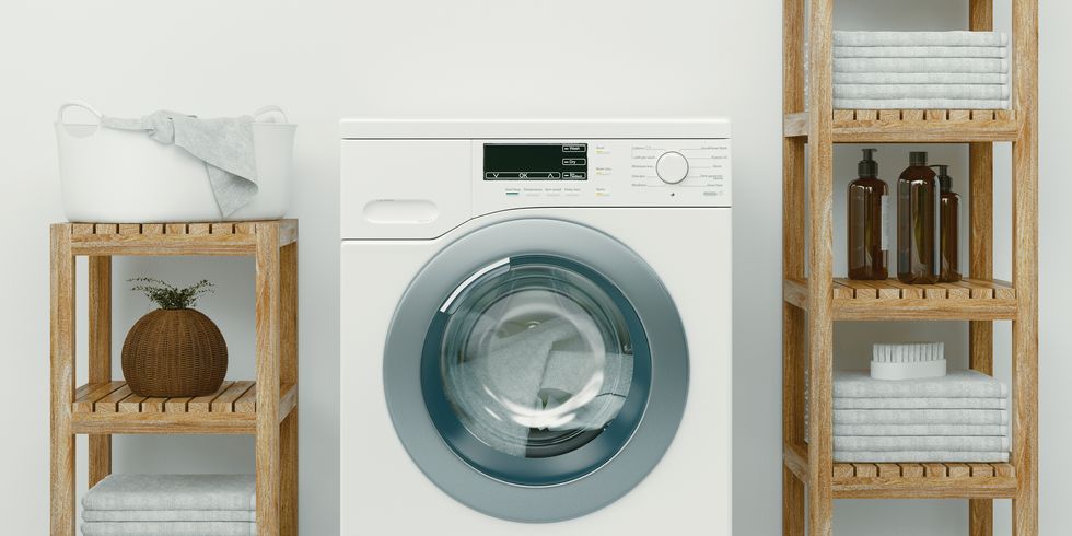 view of washing machine at home