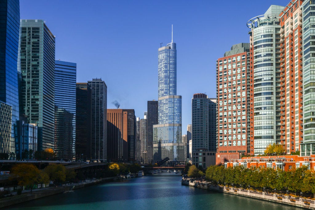 chicago river and riverwalk