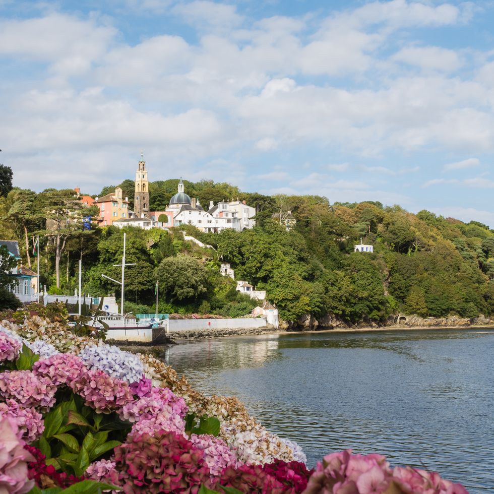 view on the town of portmeirion