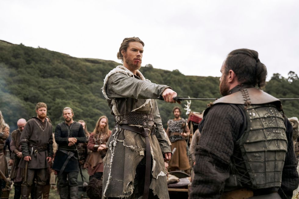 Vikings Valhalla von links nach rechts: Sam Corlett als Leif in Folge 101 von Vikings Valhalla, CR Bernard Walsh, Netflix-Kopie 2021