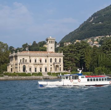 italy, lombardy, lake como ferry in front of the villa erba photo by benard andiauniversal images group via getty images