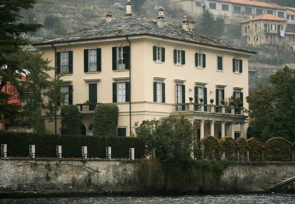 View of George Clooney's Italian house,