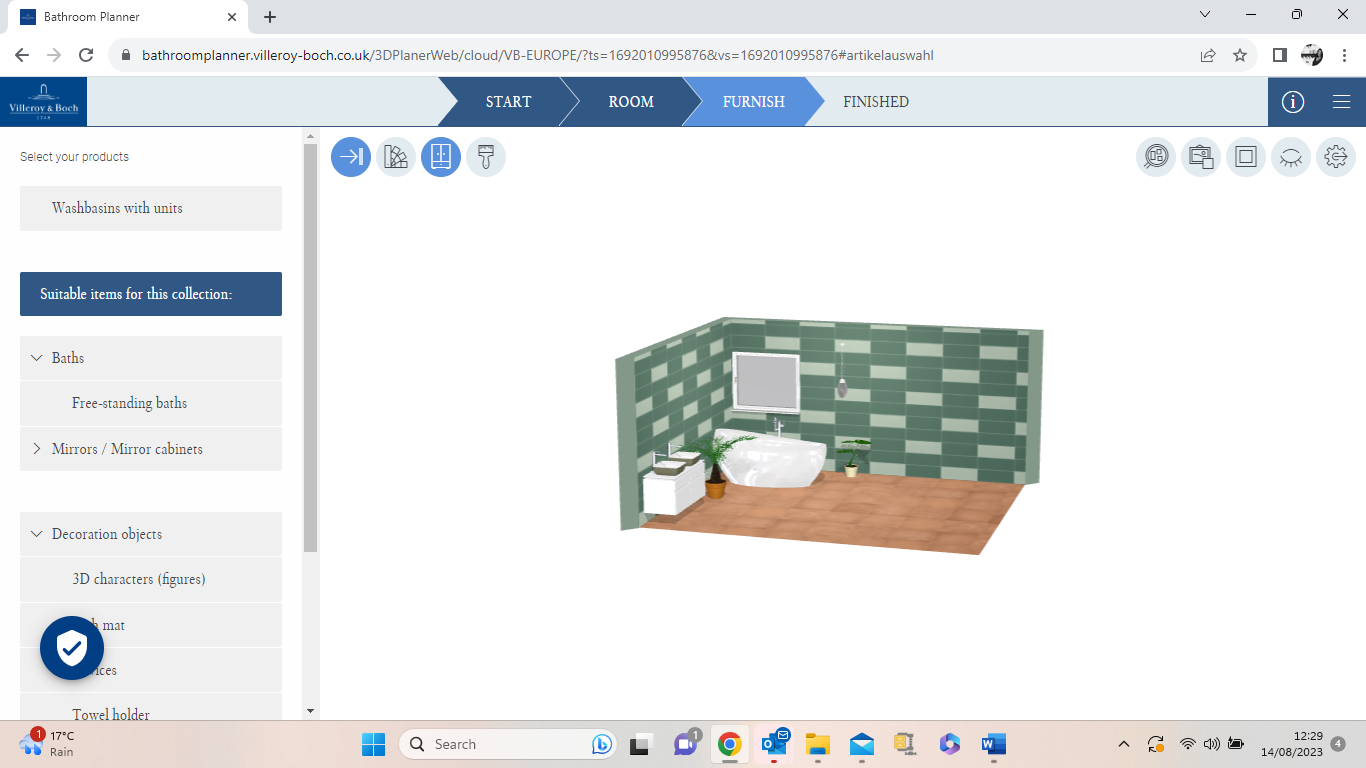 Online Tools for Planning A Space in 3D