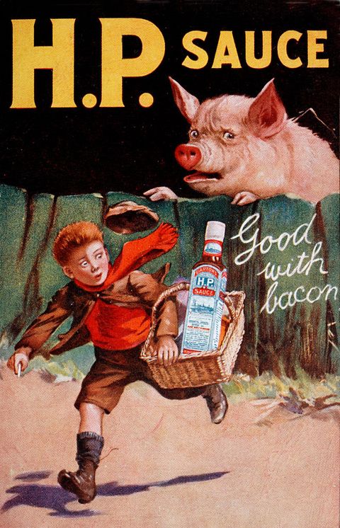vintage advert for hp sauce