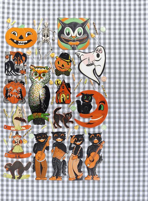 vintage halloween decorations from the beistle company,