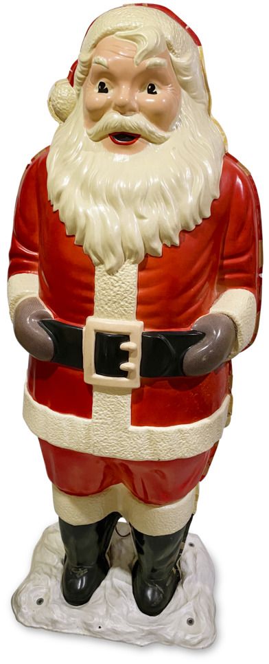 62 inch tall plastic santa by chicago based la goodman manufacturing co
