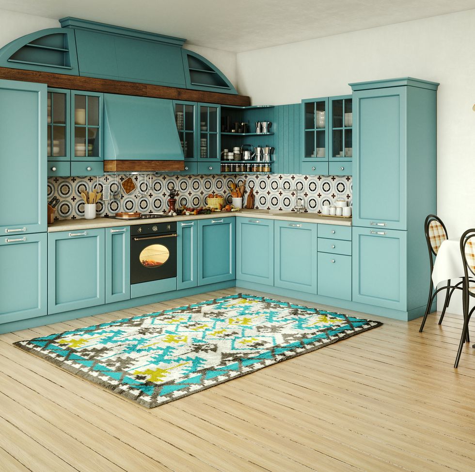 vintage domestic kitchen interior