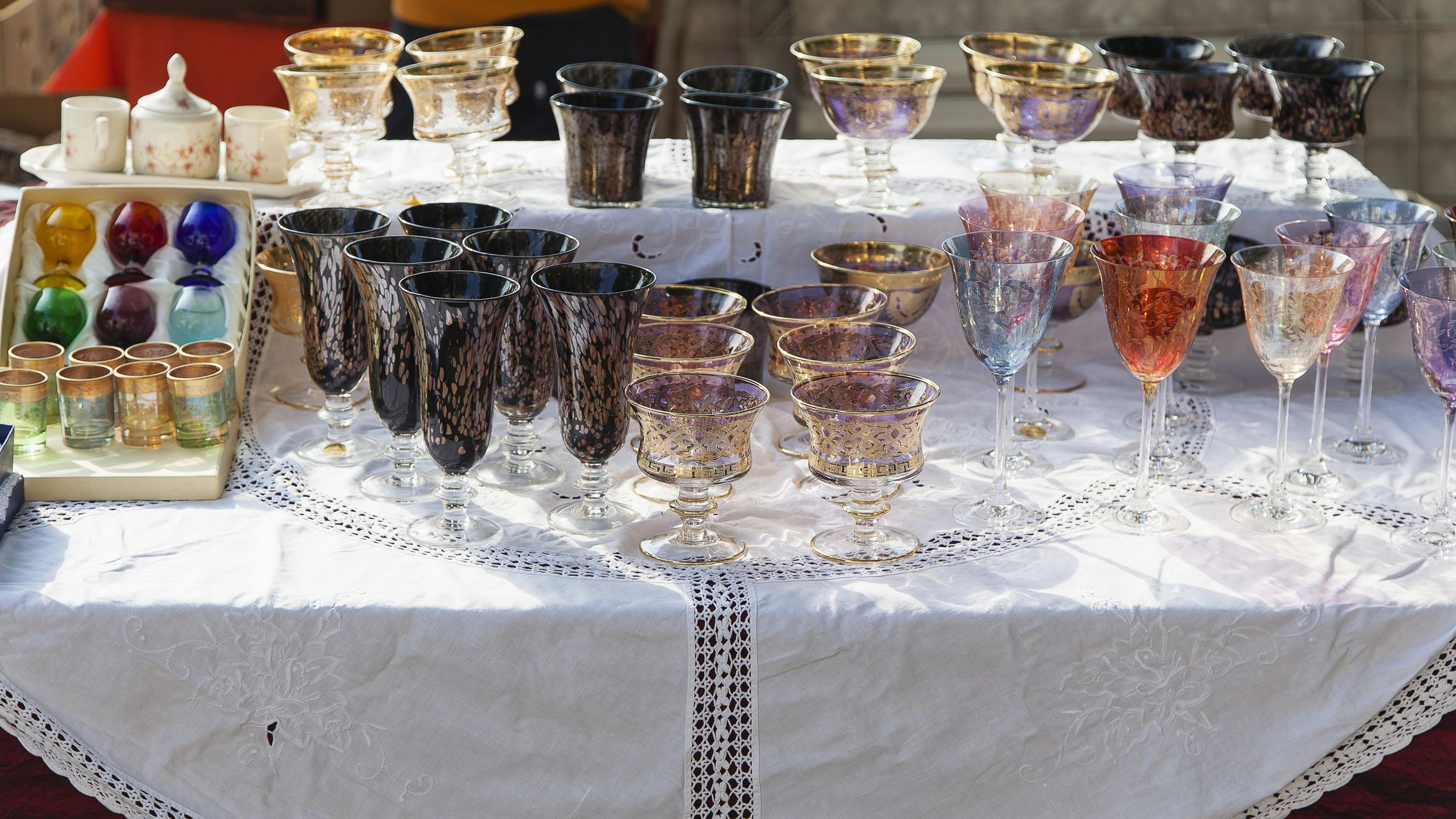 Nice deals collection of antique glasses