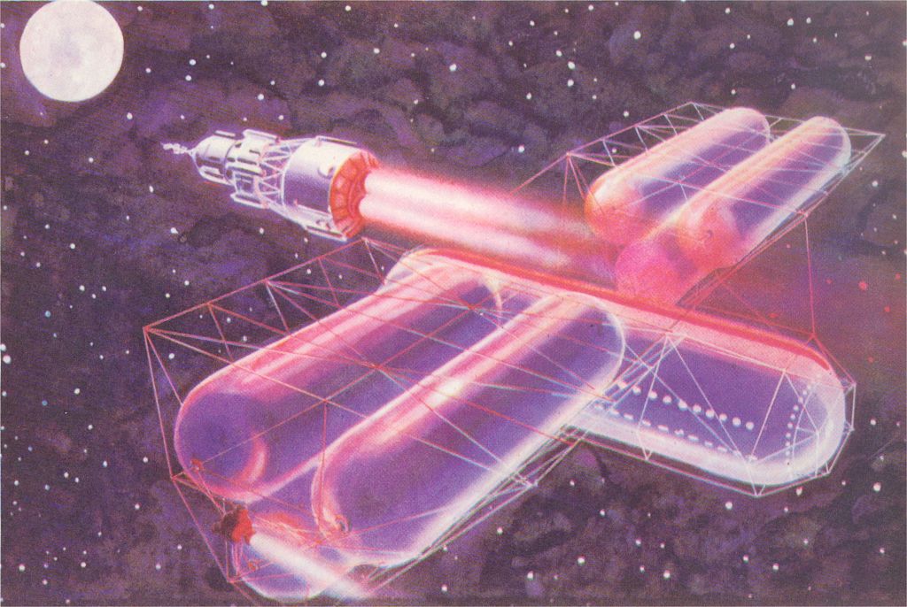 Soviet Space Station Drawing