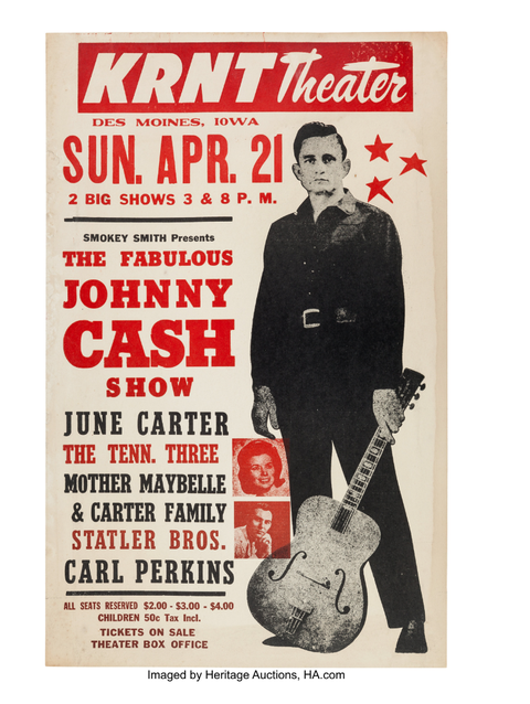 vintage Johnny Cash concert poster vintage johnny cash concert poster