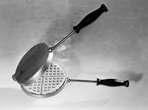 vintage kitchen tools waffle iron