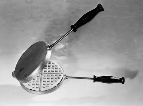 vintage kitchen tools waffle iron