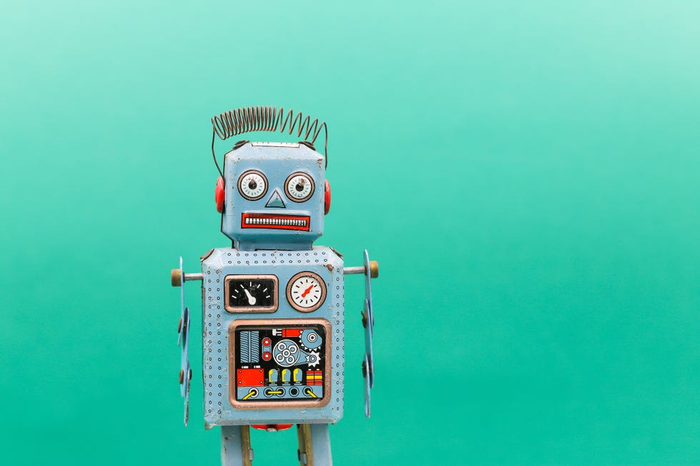Vintage tin toy robot