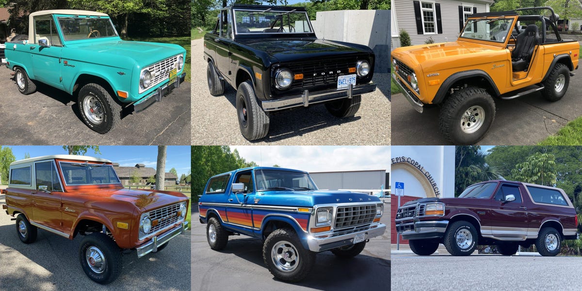 Vintage Ford Broncos Are More Expensive Than Ever - Bloomberg