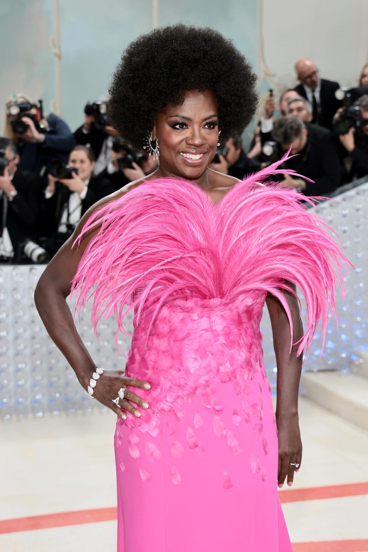 viola davis pink gown met gala