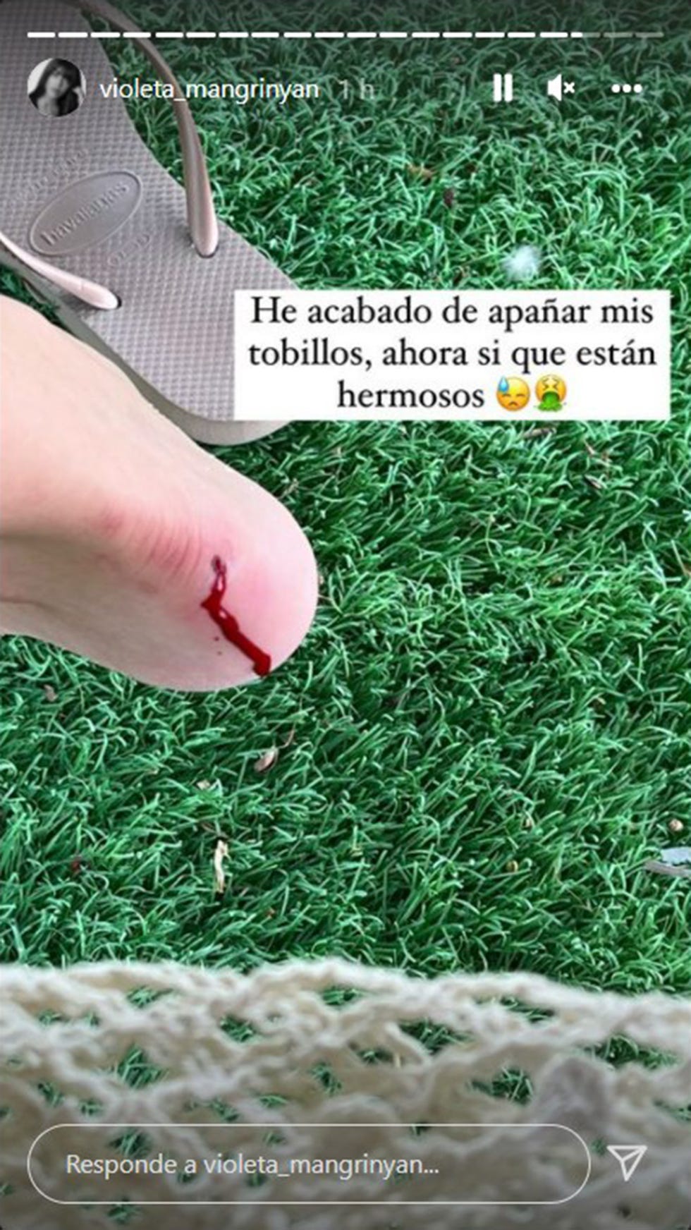 violeta mangriñán y fabio colloricchio se van de vacaciones a maldivas y ella sufre un accidente nada más llegar