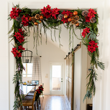 viral curtain rod garland hack