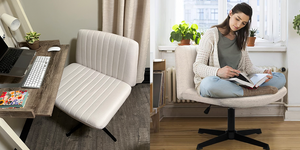 viral tiktok cross legged desk chair