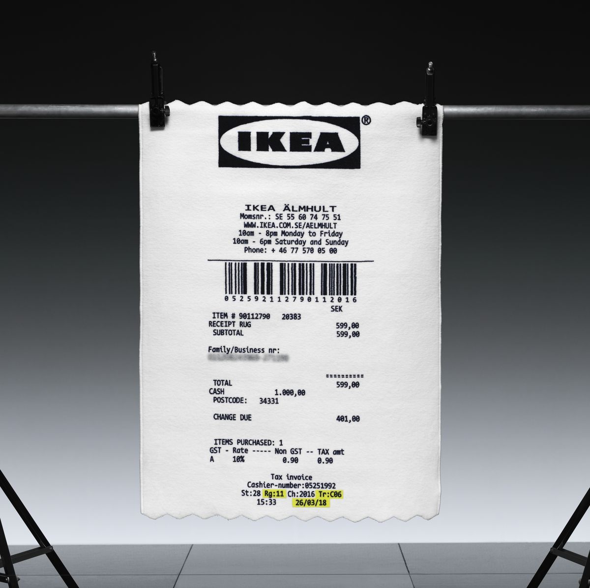Ikea To Sell Giant Shopping Receipt Rug Designed By Virgil Abloh