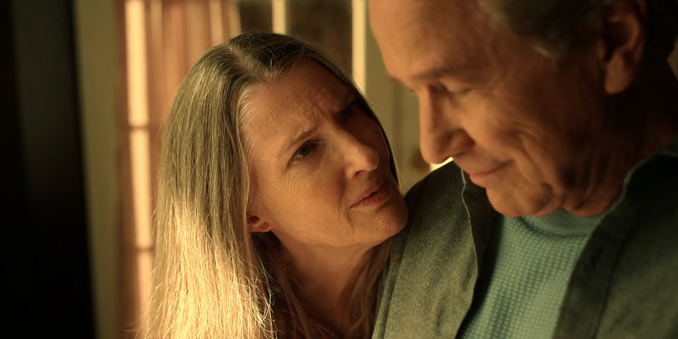 virgin river l to r annette o’toole as hope, tim matheson as doc mullins in episode 504 of virgin river cr courtesy of netflix © 2023