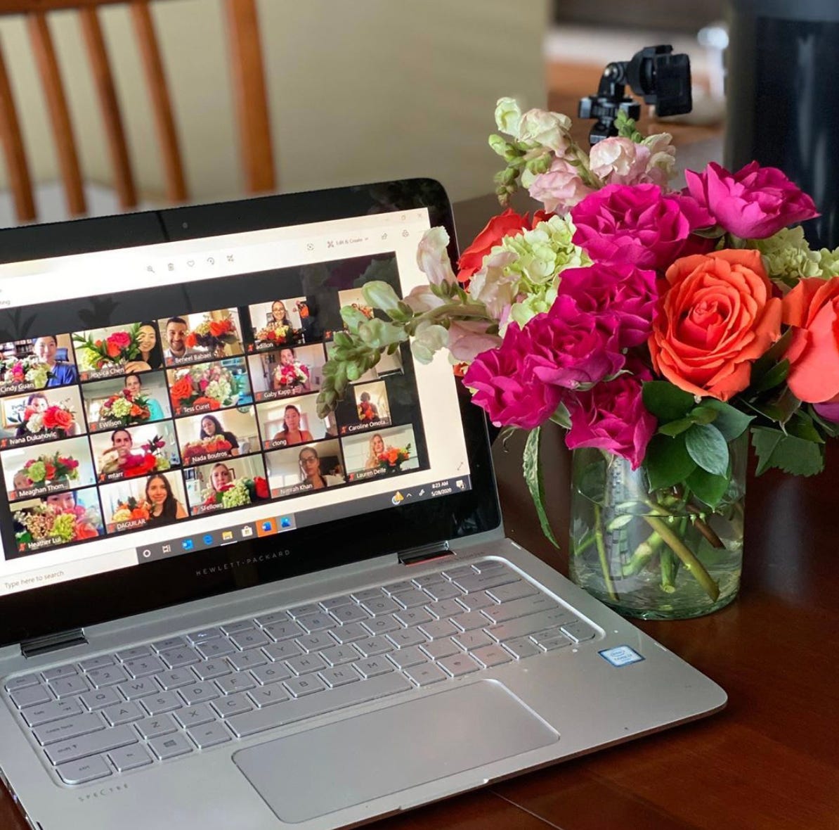 virtual flower arrangement class