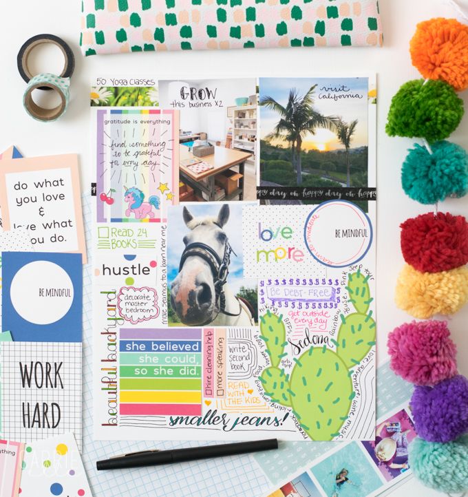 Vision Board Kit Vision Board Book, Affirmation Cards, and Quotes Vision  Board Book for Women Manifestation Journal & Planner 