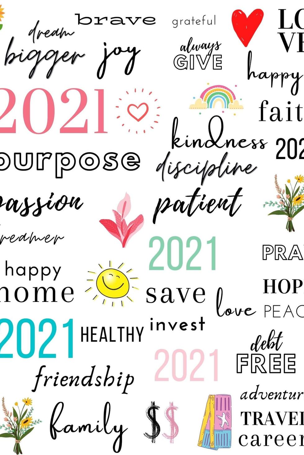 2024 Vision Board Printables Vision Board Kit Dream Board 