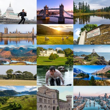 Visit Britain a collage showcasing various landscapes landmarks and cityscapes iconic to the uk