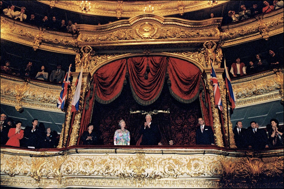 Visit of Queen Elisabeth II to Moscow, Russia On October 17, 1994- visit of queen elisabeth ii to moscow, bolshoi theatre