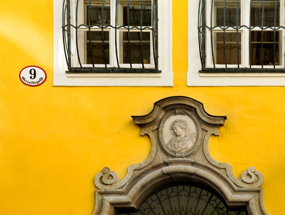 birthplace of the composer wolfgang amadeus mozart at no 9 getreidegasse in salzburg, austria the mozart family resided here from 1747 to 1773 mozart himself was born on 27 january 1756