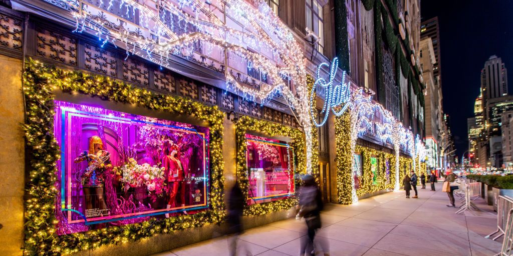 Saks Kicks Off Holiday Campaign with Window Displays & Light Show