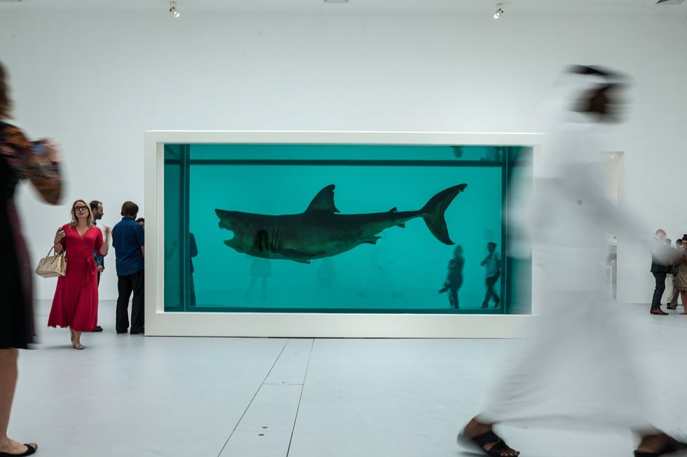 'relics' exhibition by damien hirst in doha