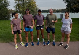 la prima maratona di aurora e giulia a new york con juliana moreira e edoardo stoppa