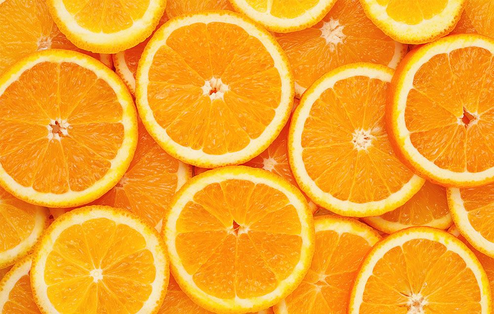 oranges sliced