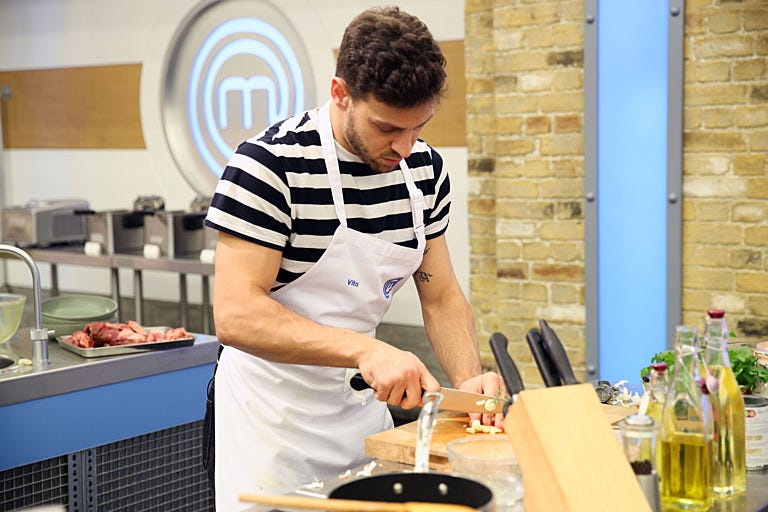 Vito Coppola on Celebrity Masterchef Season 19