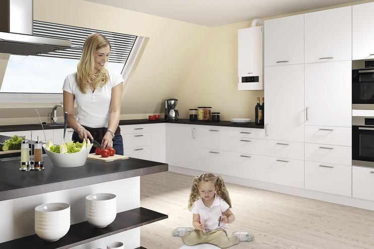 Room, Countertop, Kitchen, Home, Major appliance, Baby & toddler clothing, Home appliance, Grey, Oven, Kitchen appliance, 