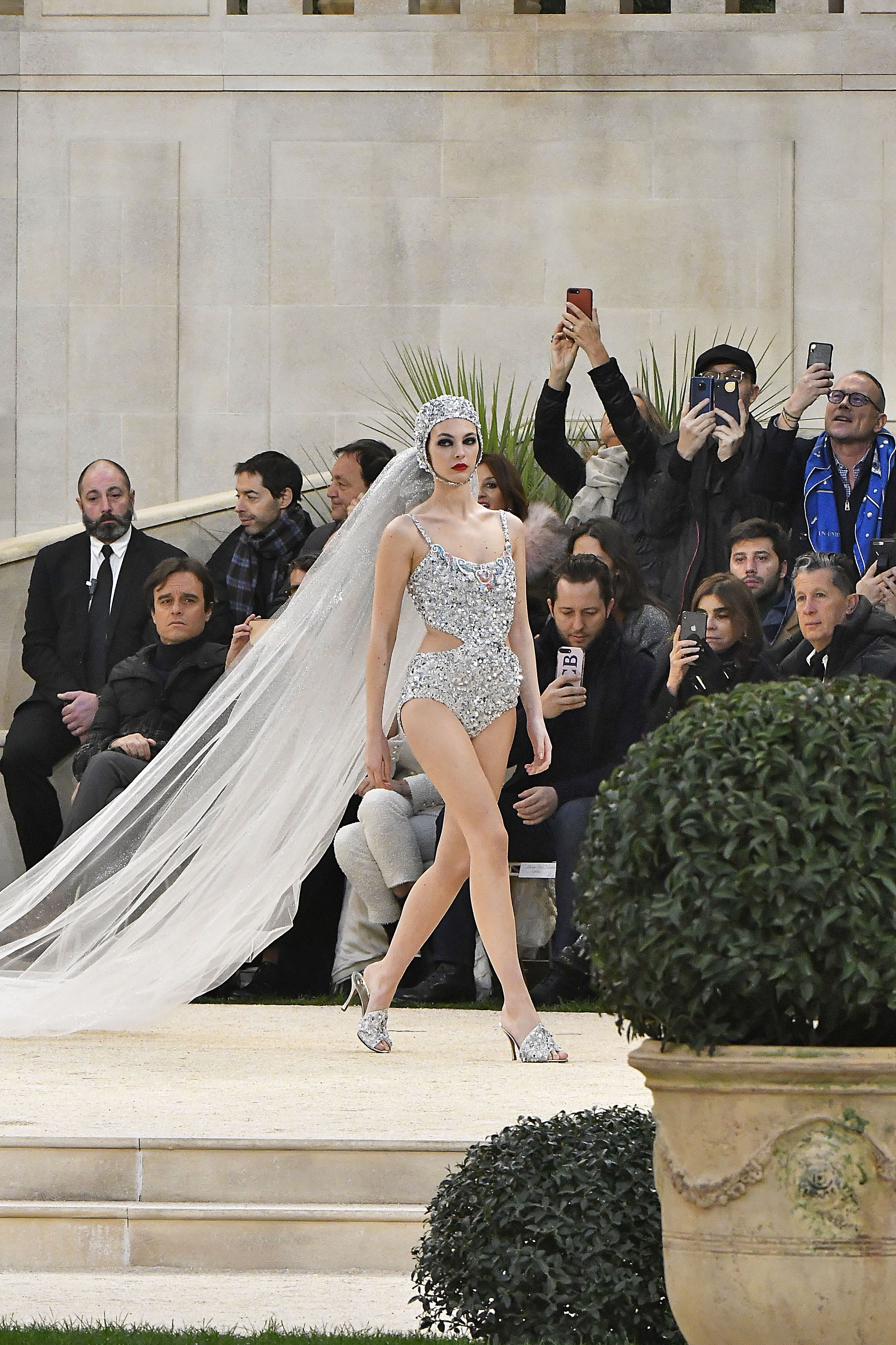 Celia Kritharioti Sent a Bride Down the Runway with Helium 