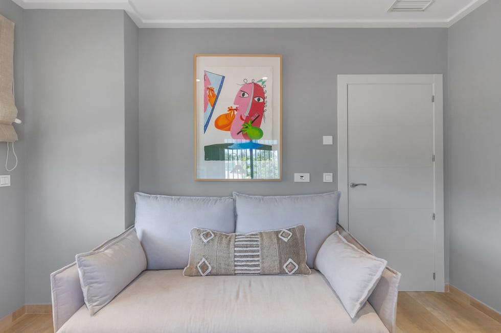 sofá cama gris
