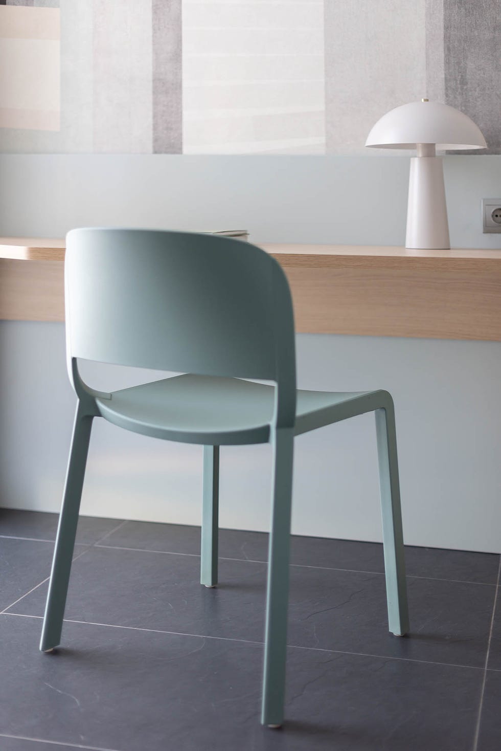 silla de escritorio de color verde