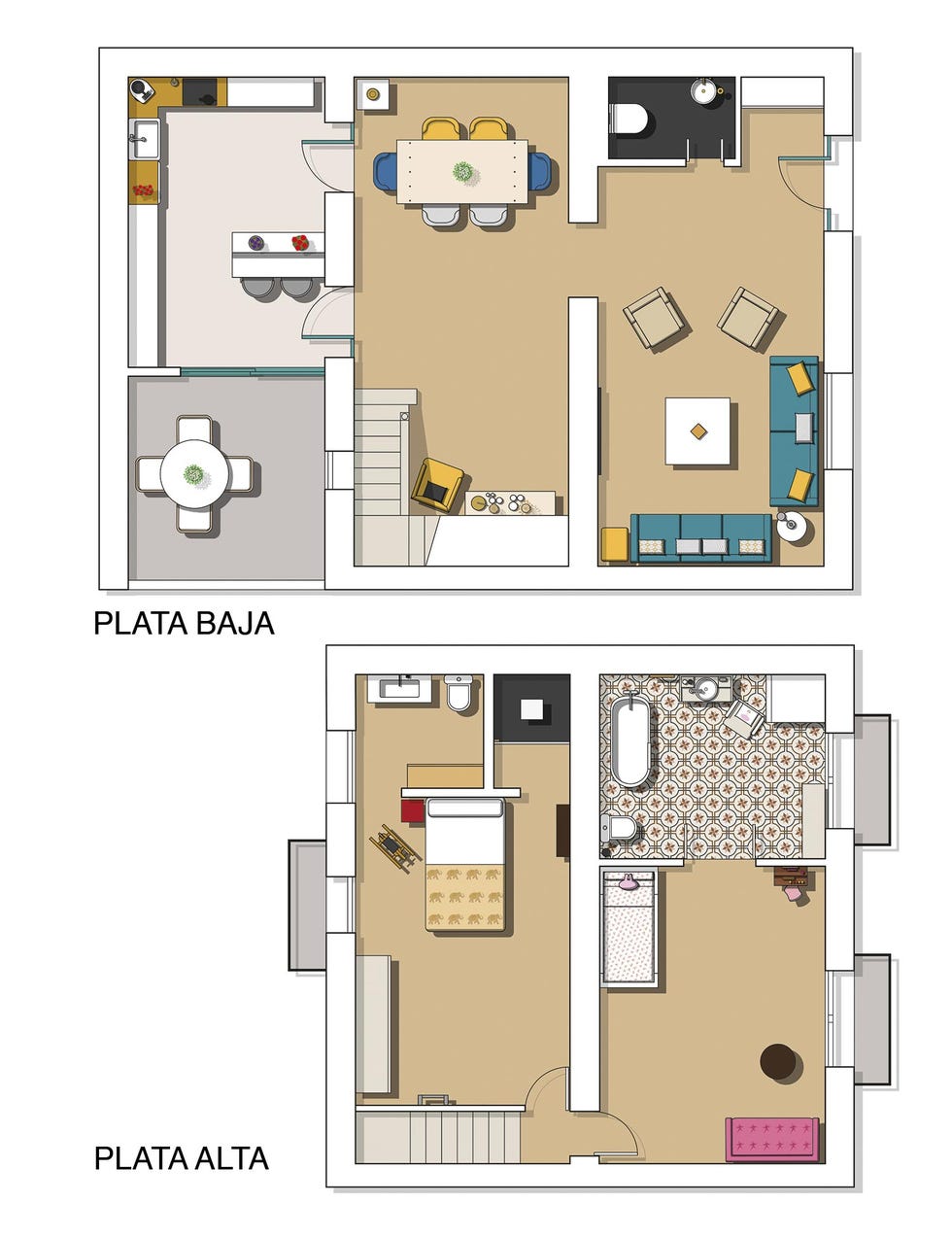 vivienda unifamiliar planos