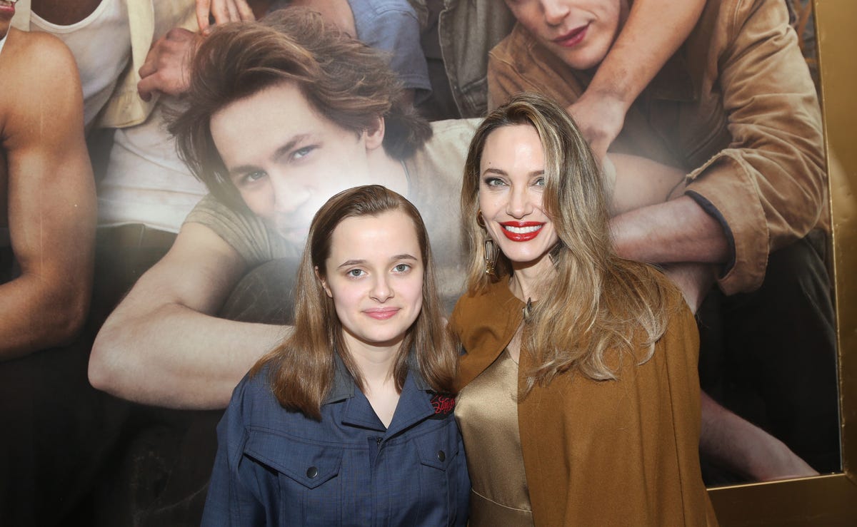 Angelina Jolie and Vivienne Attend Opening Night of The Outsiders