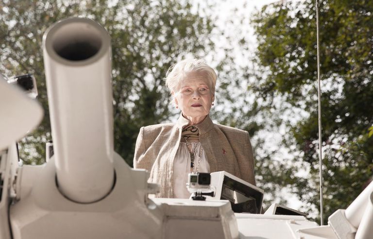 Dame Vivienne Westwood  Tank protest