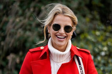 vogue williams marks and spencer satin cargo trousers