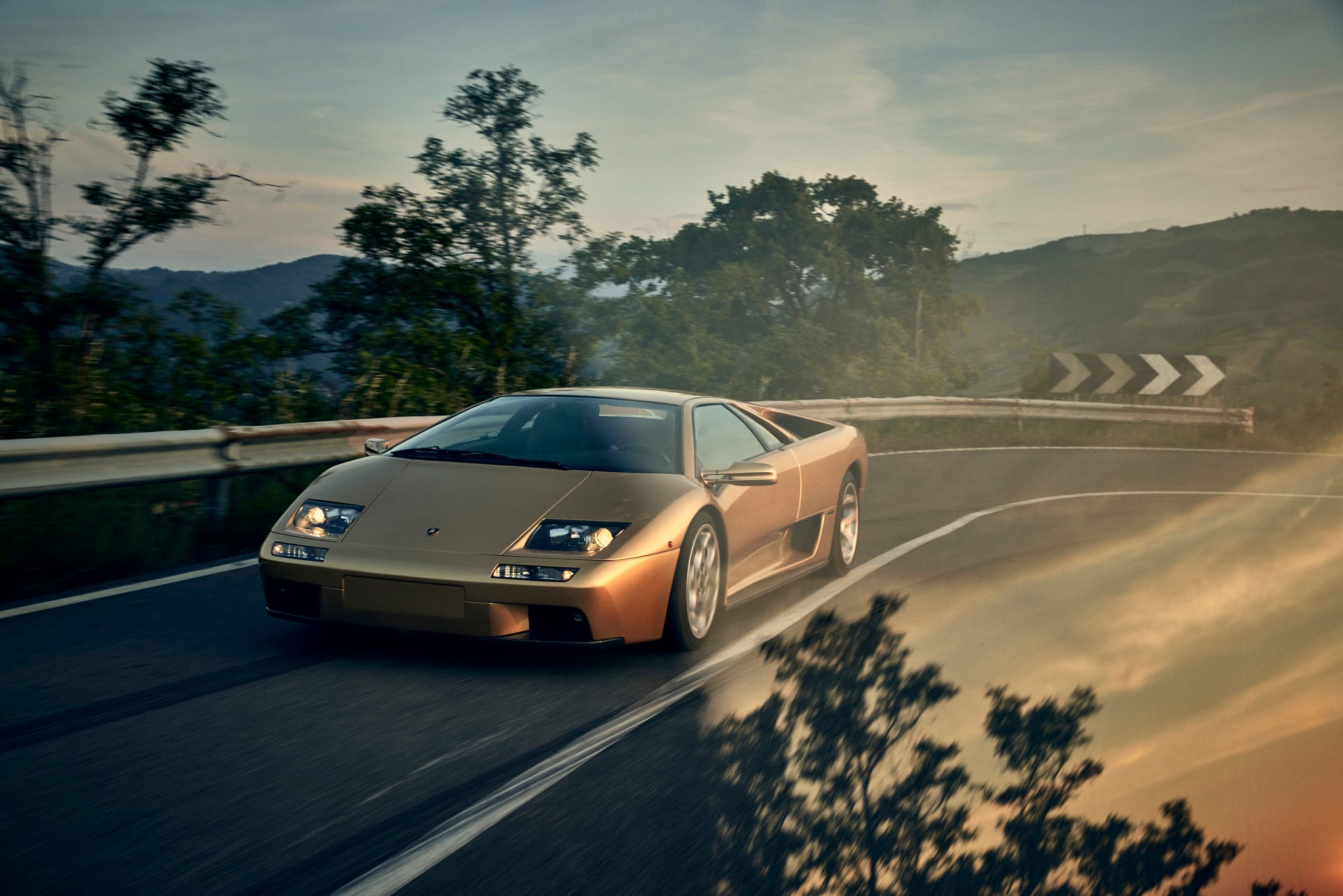 Lamborghini Diablo фары Слепые