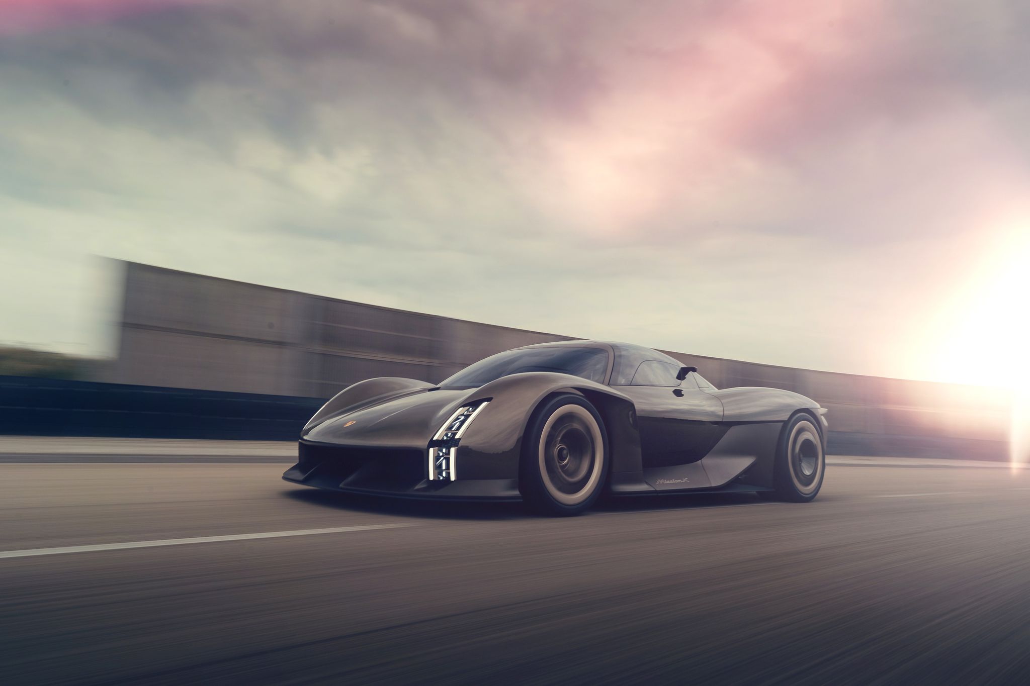 The Porsche Mission X dreams of a faster, electric sports car future