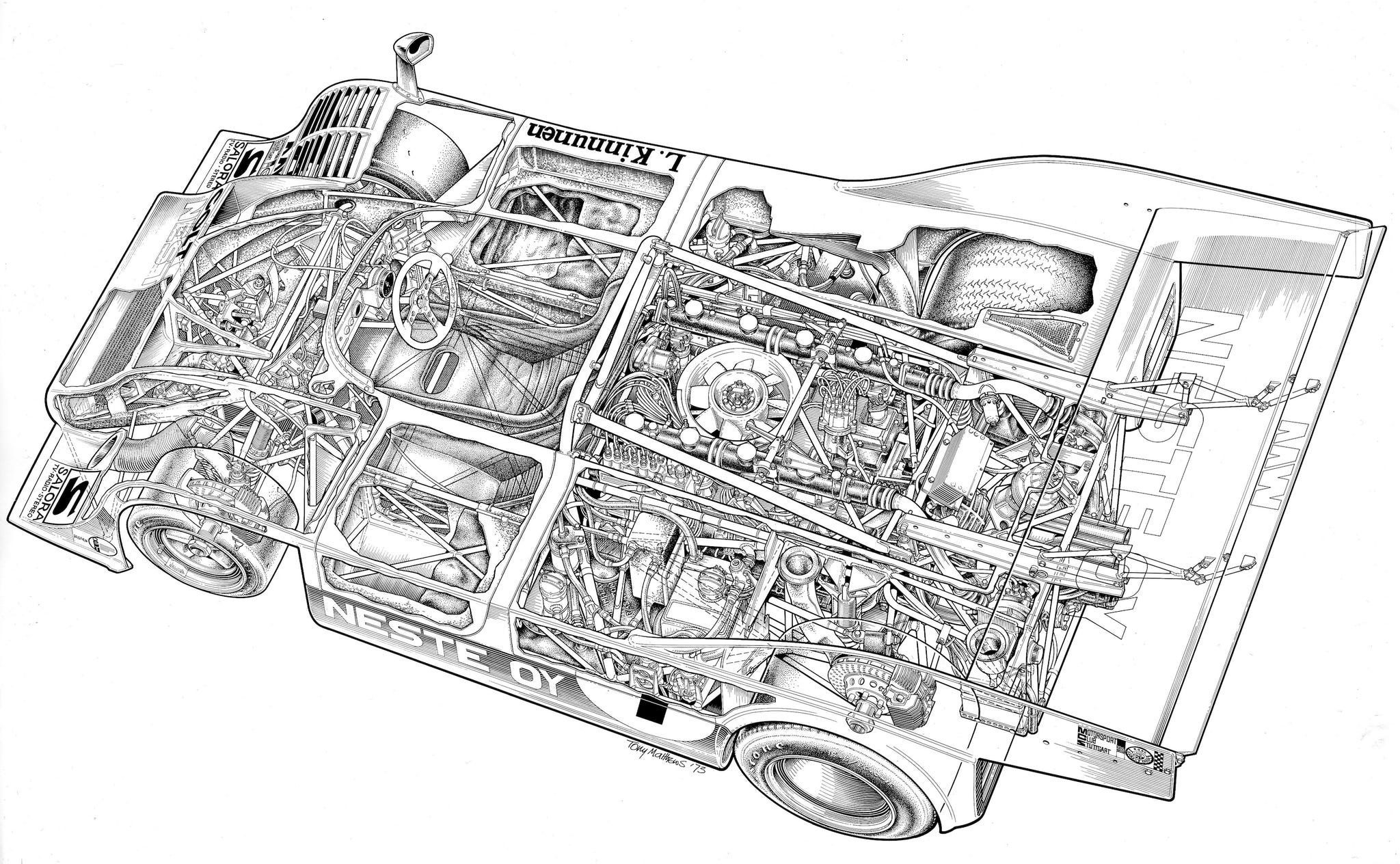 drawing of the porsche 917 10