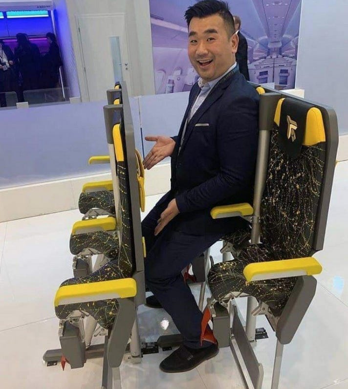 Estás preparado para viajar de pie en los aviones? Te presentamos el Skyrider 3.0