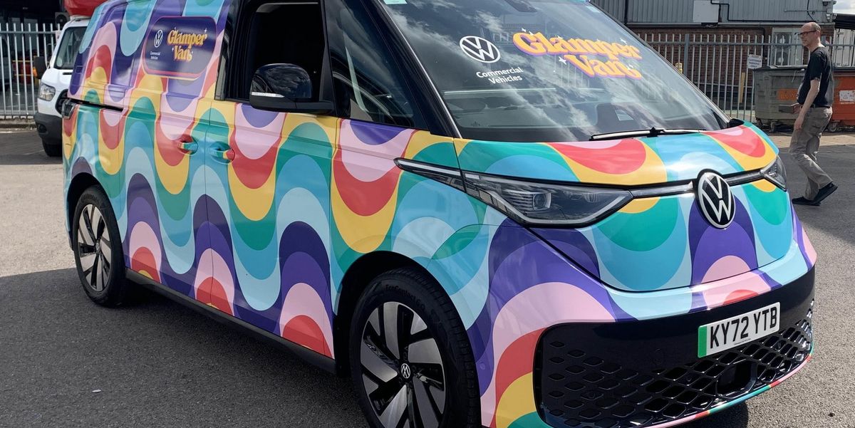 Volkswagen ID.  Buzz Glamper Van brings back the hippie spirit