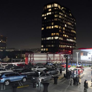 los angeles, california   november 21 volkswagen vehicles on display during the fourth annual volkswagen drive in movie with shay mitchell at the petersen automotive museum on november 21, 2019 in los angeles, california photo by erik voakegetty images for volkswagen